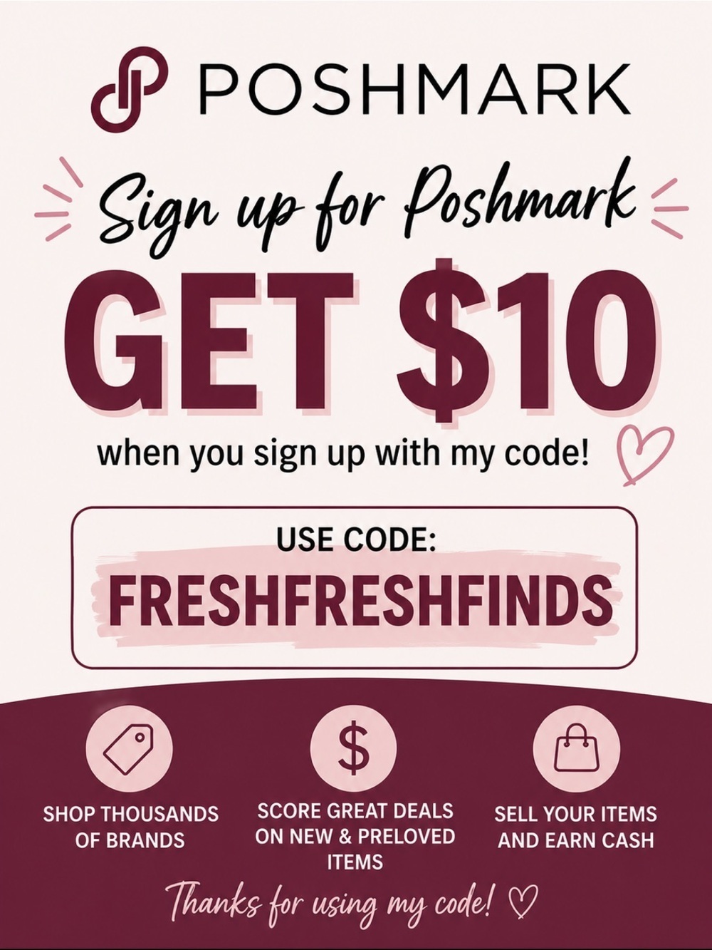 💸Sign Up Code Offer